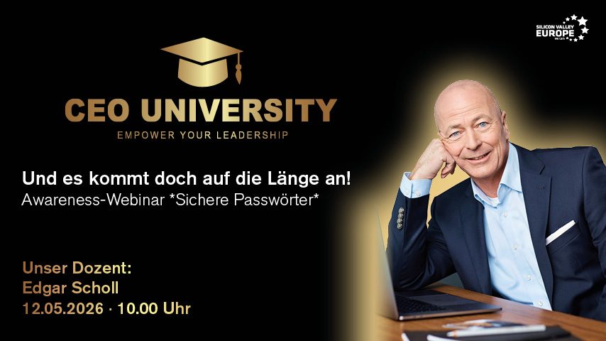 Und es kommt doch auf die Länge an! – Awareness-Webinar *Sichere Passwörter*